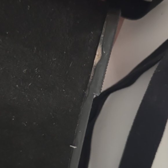 JustFab Black Wedge Sandals Women's Size 8 - Picture 11 of 11